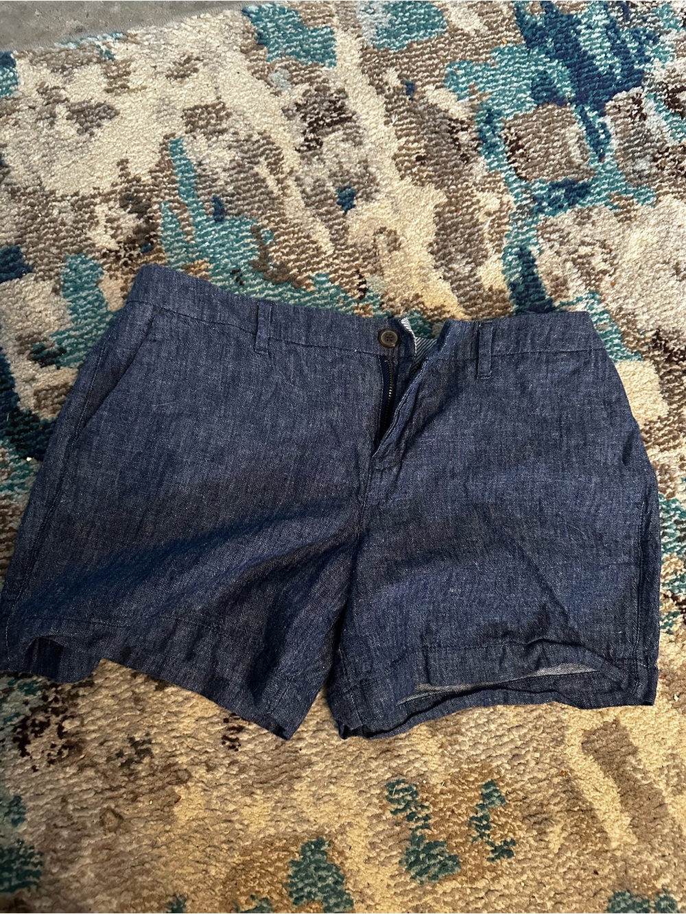 Old Navy Navy Blue Herringbone Everyday Shorts